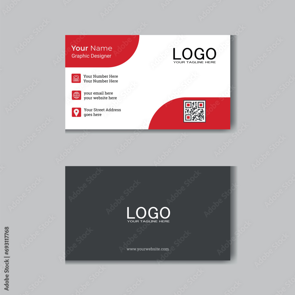 Business card fully layered template & layout, Visiting card for personal use and business Business card fully layered template & layout, Visiting card for personal use and business
