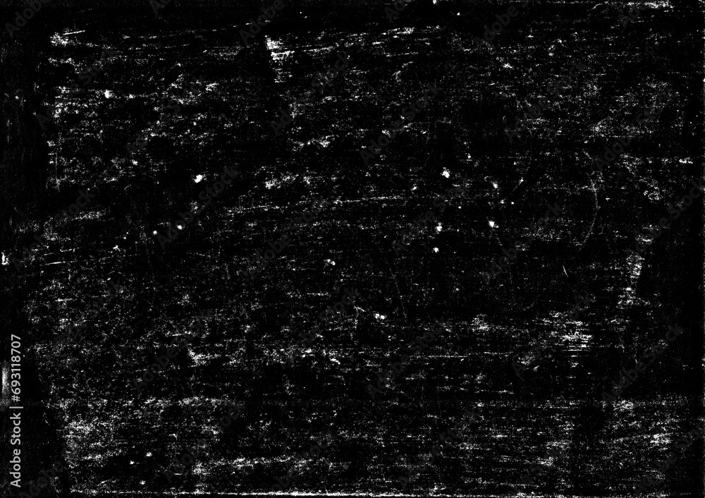 Naklejka premium Distressed Grunge dirty texture on black background for overlay