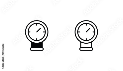 Water Pressure icon design with white background stock illustration