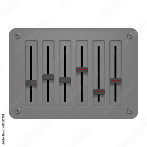 Musical sound frequency adjustment unit. Linear potentiometer.