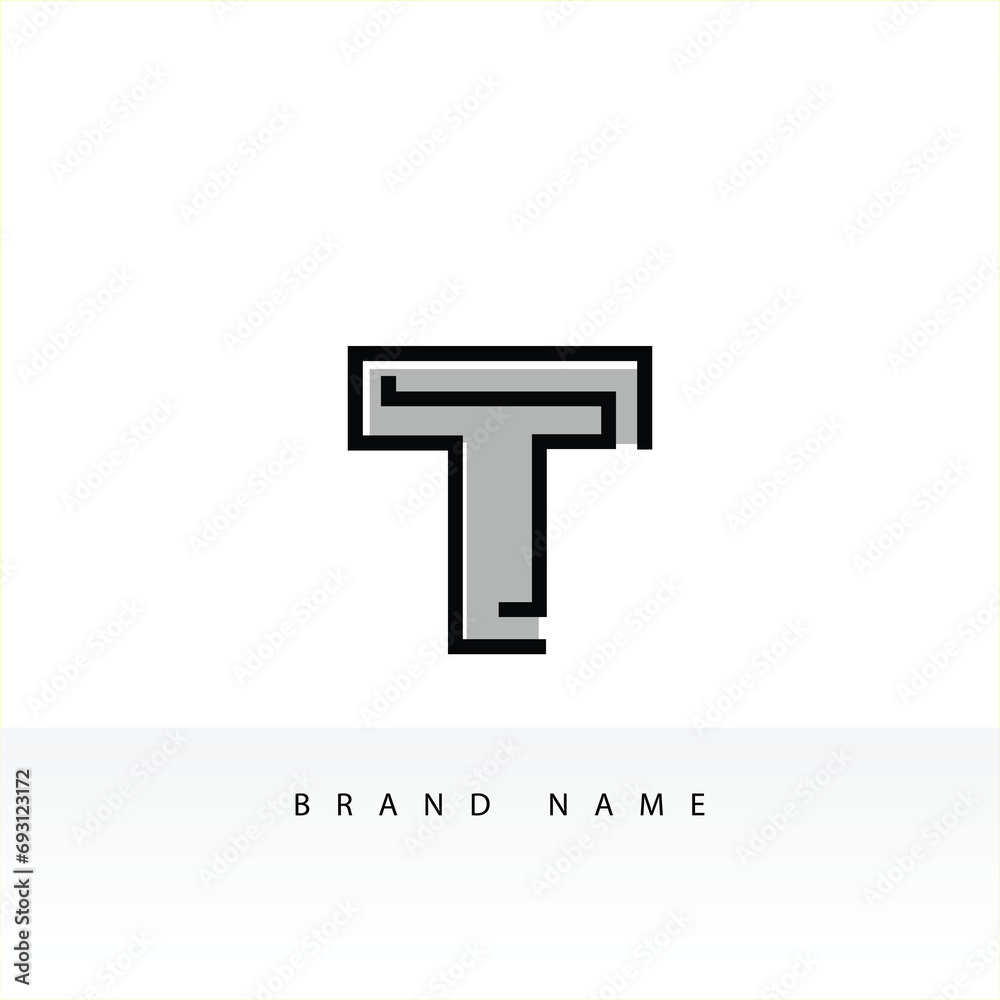 Creative and Vibrant Letter T Logo Design with Colorful Gradient Concept. T Logo with Blend Style for Business and Technology Brand Identity