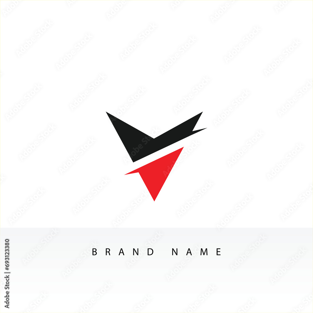 Letter V with check mark logo icon design template elements Letter V with check mark logo icon design template elements