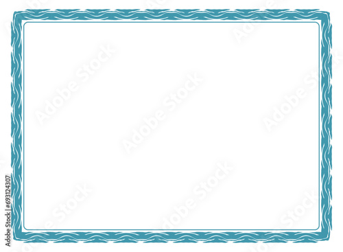 vintage frame with ornament, frame for a text and photo vector illustration