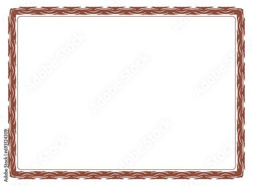 vintage frame with ornament, frame for a text and photo vector illustration