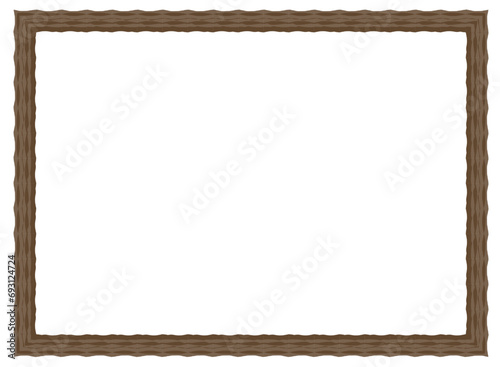 vintage frame with ornament, frame for a text and photo vector illustration
