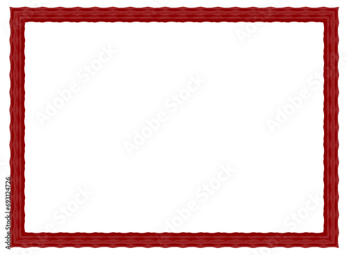 vintage frame with ornament, frame for a text and photo vector illustration