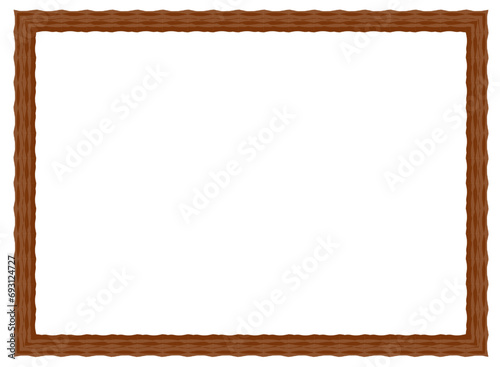 vintage frame with ornament, frame for a text and photo vector illustration