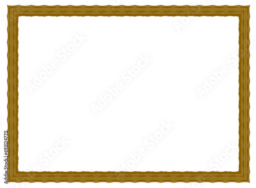 vintage frame with ornament, frame for a text and photo vector illustration