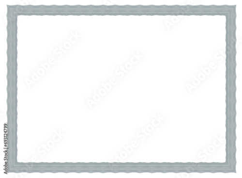vintage frame with ornament, frame for a text and photo vector illustration