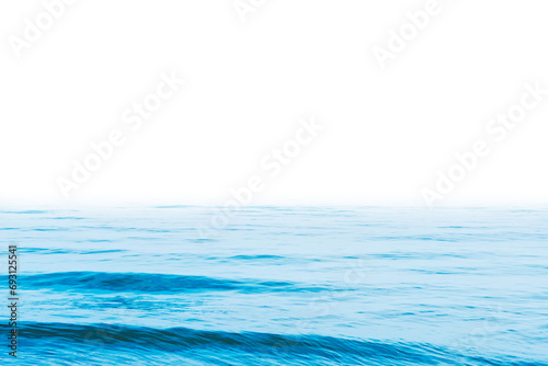 Fototapeta Naklejka Na Ścianę i Meble -  Blue sea water for your design in PNG isolated on transparent background