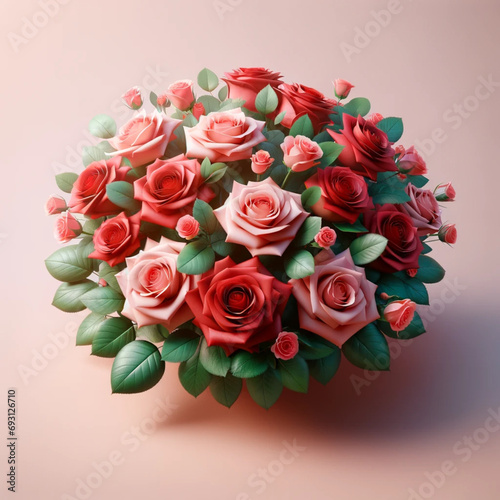  a bouquet of roses, Valentine's Day