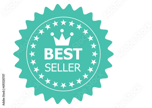 set of best seller stickers, badges, labels vector colorful illustration
