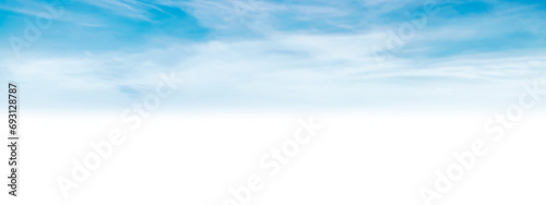 Sky and clouds background for your design in PNG isolated on transparent background