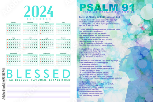 calendar for 2024 - Psalm 91