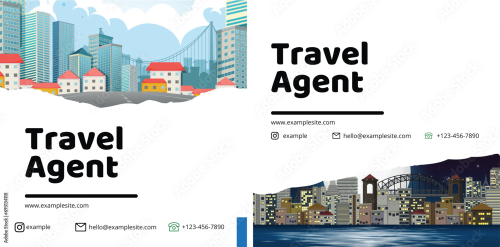 plane with palms icon logo of travel and travel agency vector