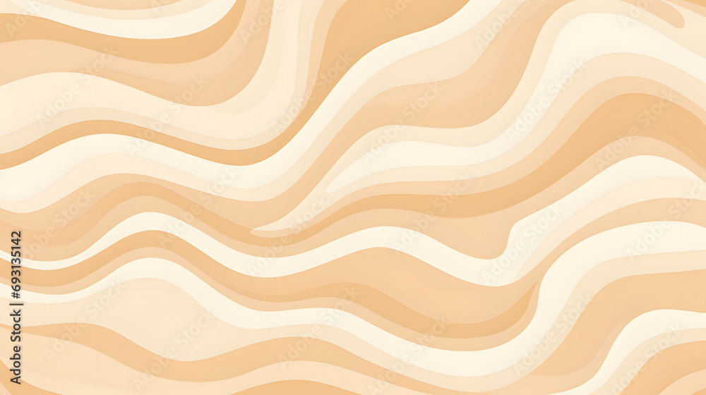 Abstract square aesthetic background with brown and beige waves. Trendy illustration generativ ai Abstract square aesthetic background with brown and beige waves. Trendy illustration generativ ai