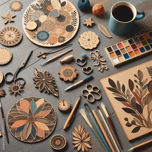 still life with tea and spices