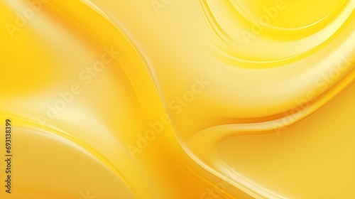 Abstract Light Yellow Fluid Wave Background for Modern Presentations