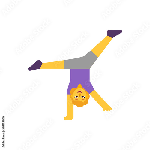 Woman Cartwheeling