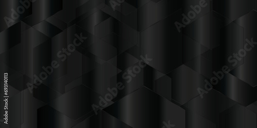 abstract luxury dark black background with seamless polygon pattern, black polygon square pattern gradient vector backdrop, geometry triangle, square, diagonal lines pattern, gradient hexagon concept.