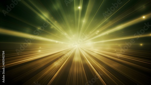 3D Render of Khaki Light Rays. Abstract Background