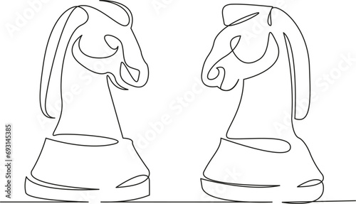 two knights chess piece