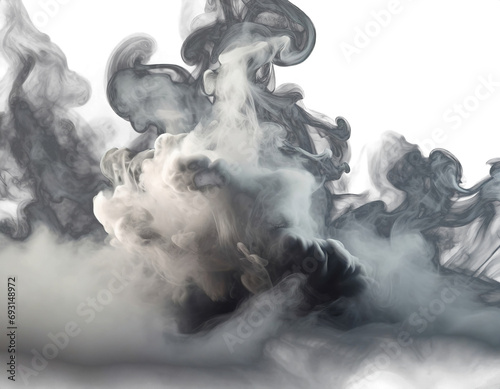  realistic smoke PNG illustrations on a transparent background, ideal for adding atmospheric effects to your digital creations
