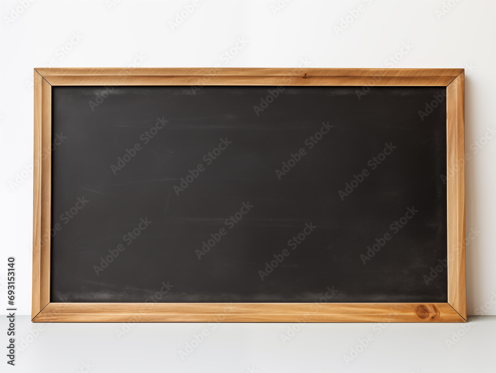 Empty chalkboard with wooden rustic frame mockcup, blackboard Empty chalkboard with wooden rustic frame mockcup, blackboard