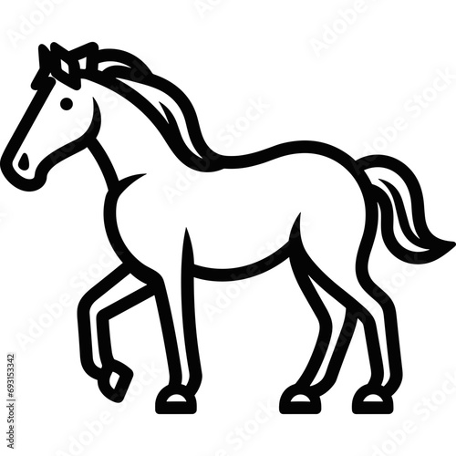 horse outline icon