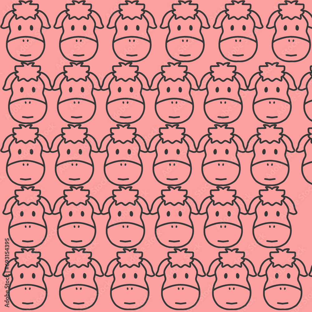 seamless pattern with kids