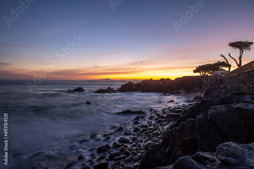 Sunrise over Monterey Bay, California