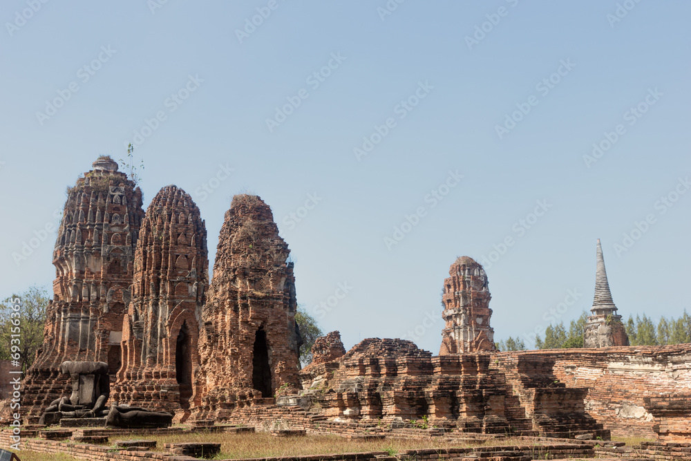 Ayutthaya ancient city, which is on the UNESCO world heritage list, Ayutthaya is an old city in Thailand