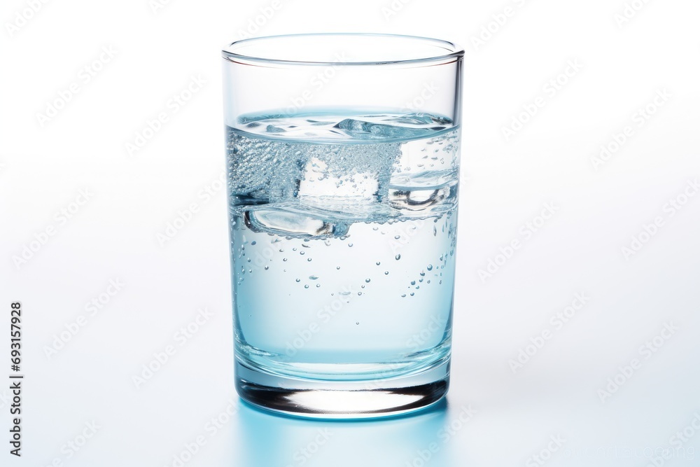 A simple glass of water filled to the brim with ice cubes, providing a refreshing and cool drink. A simple glass of water filled to the brim with ice cubes, providing a refreshing and cool drink.