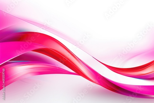 Pink and White Background with Wavy Lines