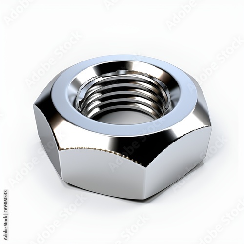 Transparent PNG of Threaded Hex Nut in the Style of John Lowrie Morrison photo