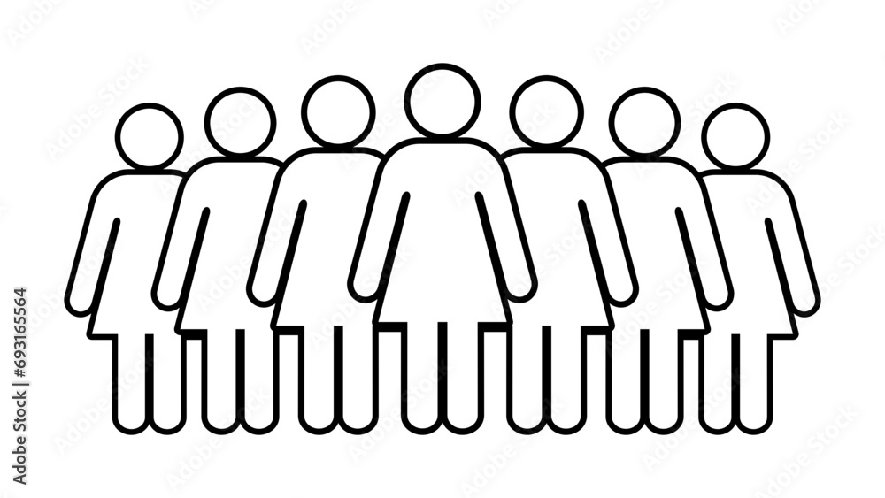 Symbol, ikona kobiet. Plik wektorowy. Symbol, ikona kobiet. Plik wektorowy.