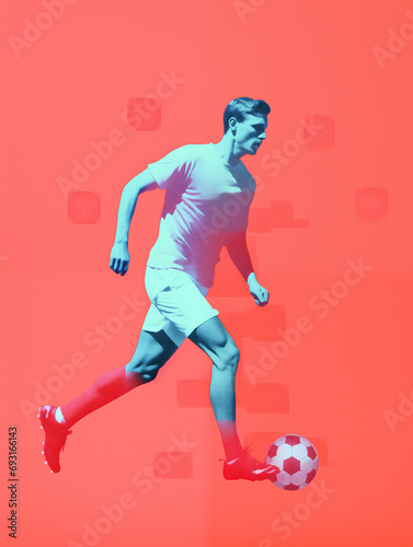 male athlete: soccer/football player