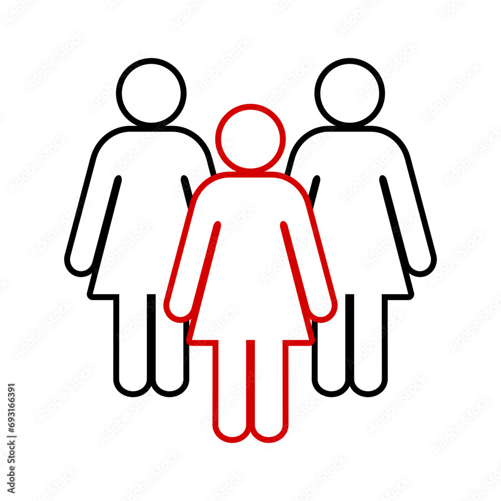 Symbol, ikona kobiet. Plik wektorowy. Symbol, ikona kobiet. Plik wektorowy.