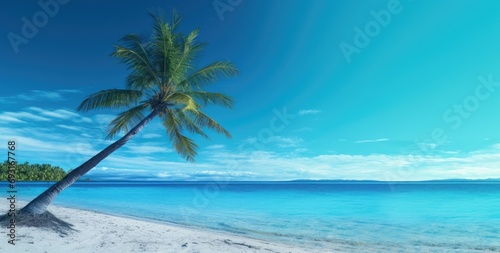 a palm tree at the beach beach