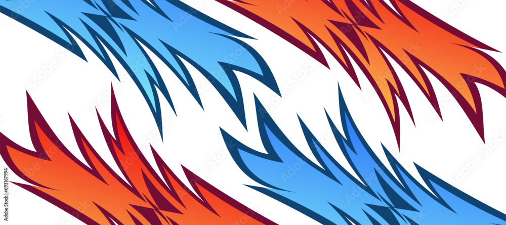 red blue flames racing car livery decal sticker background red blue flames racing car livery decal sticker background