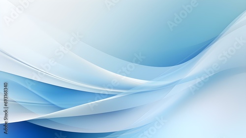 Gradient Background fading from Blue to White. Professional Presentation Template