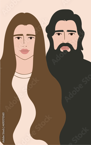 man and woman