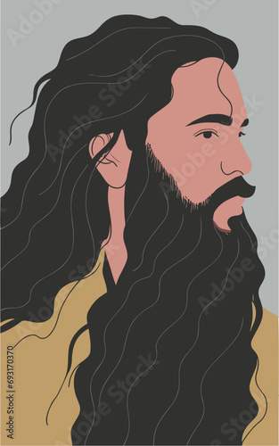 person with a beard