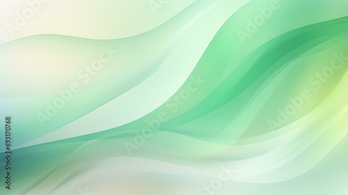 Gradient Background fading from Green to White. Professional Presentation Template