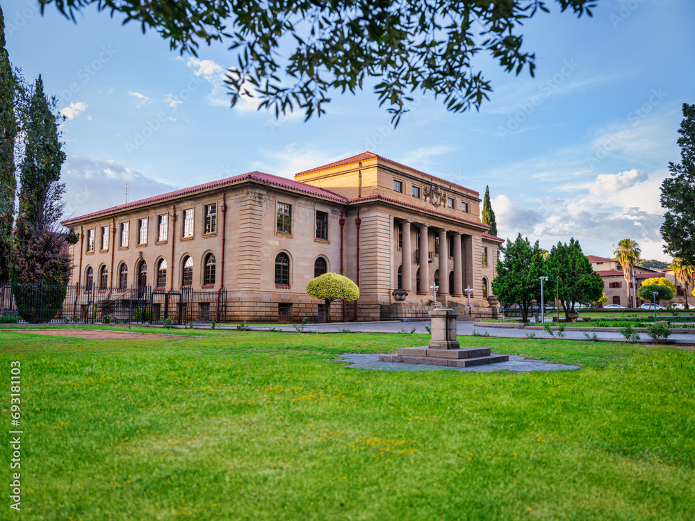 Supreme Court of Appeal building during sunset, free state, Bloemfontein, South Africa