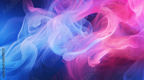 Colorful Neon Smoke Clouds Background © Bela