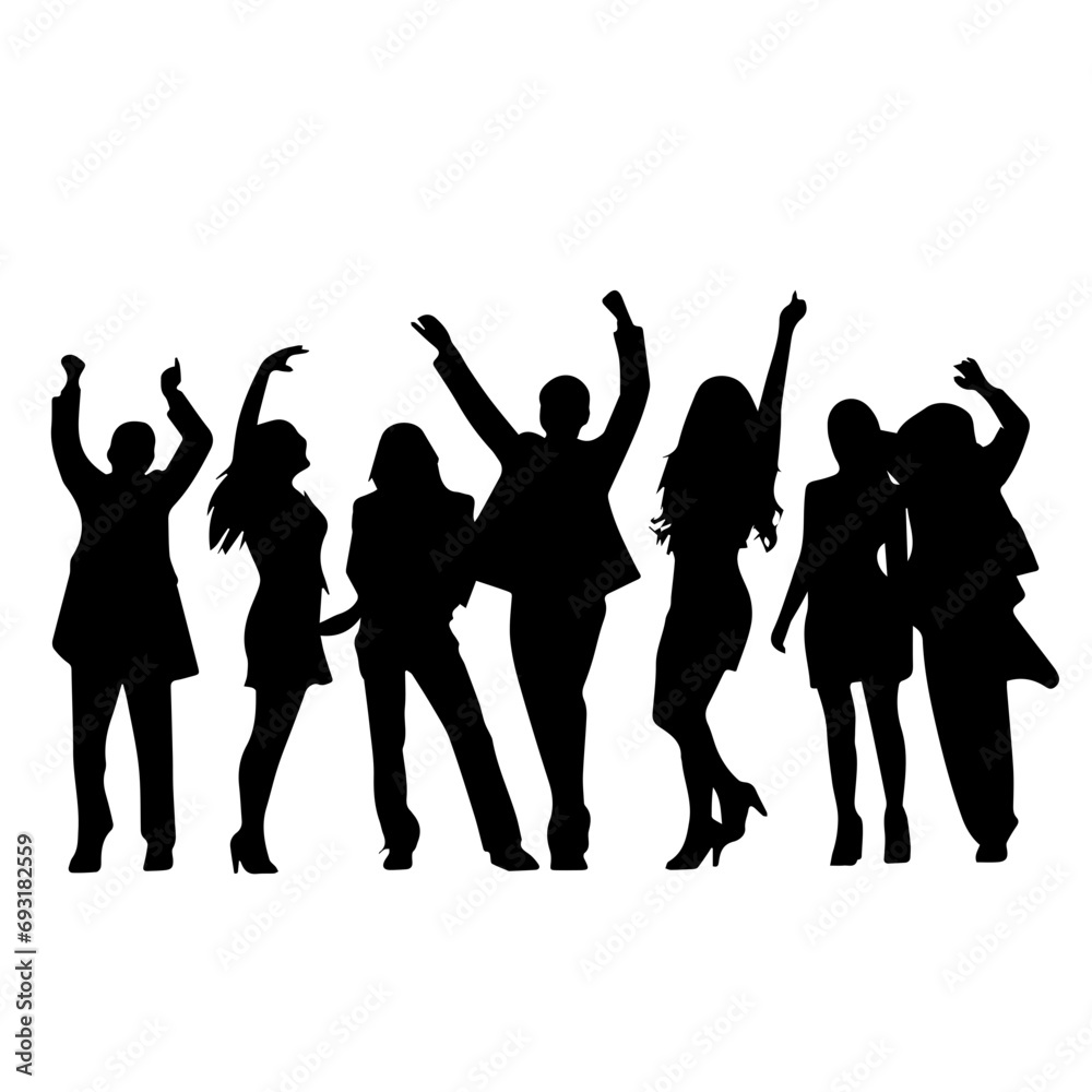 Party Silhouette Vector