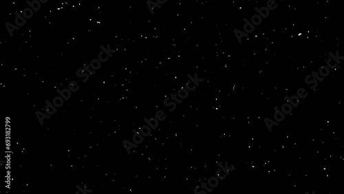 Dark back sky. Night starry abstract skies with twinkling or blinking stars motion looped background. 4k