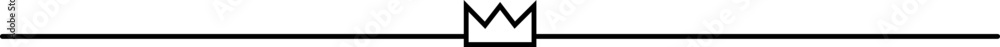 Horizontal divider line crown Horizontal divider line crown