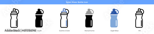 Sport Water Bottle Icon